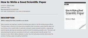 How to Write a Good Scientific Paper